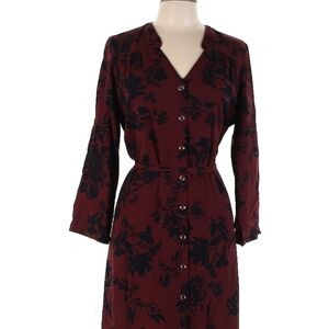 41 Hawthorn Burgundy and Black Floral Dress